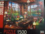 Legpuzzel Cottage 1500 stukjes, Ophalen of Verzenden, 500 t/m 1500 stukjes, Zo goed als nieuw, Legpuzzel