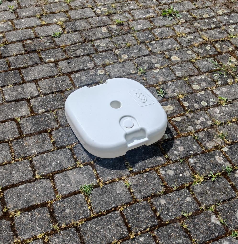 Ola parasolvoet - Wit, Tuin en Terras, Parasols, Ophalen, Minder dan 1 meter, Parasolvoet