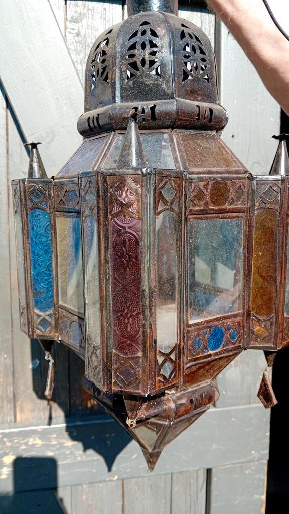 Oude Moorse Arabische lamp met fitting. Marokkaans, Antiek en Kunst, Antiek | Lampen, Ophalen