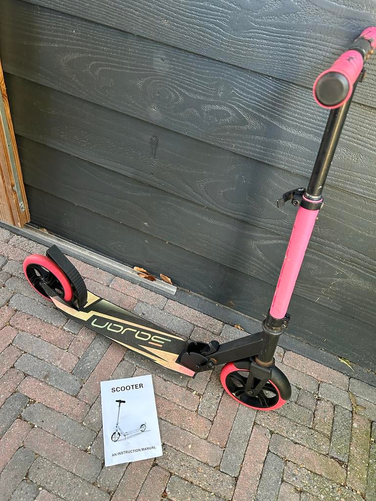 Roze step met grote wielen, Ophalen, Gebruikt, Gewone step