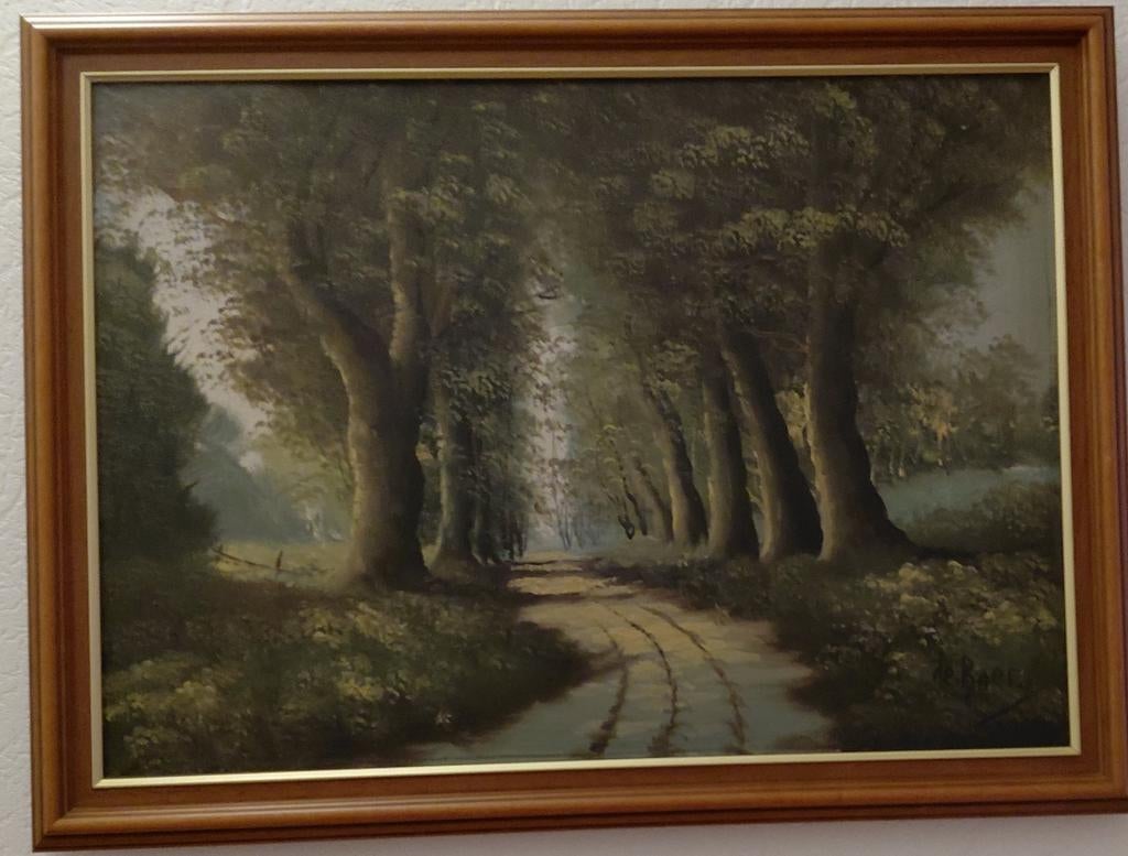 Mooi oud schilderij, Ophalen