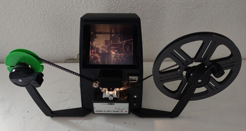 ERNO FILMVIEWER  SUPER 8 en DUBBEL 8 FILMS met SPOEL+ LAMP, Ophalen of Verzenden, 16mm film
