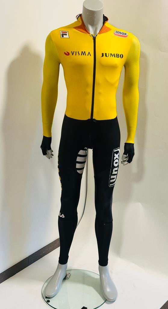Schaatskleding schaatspak snelpak speedsuit rubber maat M, Ophalen of Verzenden, Gebruikt, Overige typen, Overige merken