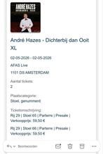 2 kaarten andre Hazes Afas Live, Twee personen, Overige soorten
