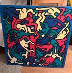 Keith Haring poster op hout 78x78cm, Ophalen