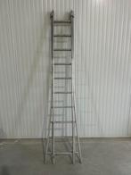 Aluminium ladder 2x 10 spots, Doe-het-zelf en Verbouw, Ophalen of Verzenden, Zo goed als nieuw, Ladder, 4 meter of meer