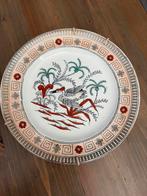 Antiek Petrus Regout Maastricht Bord - Decor "Panama", Antiek en Kunst, Ophalen of Verzenden