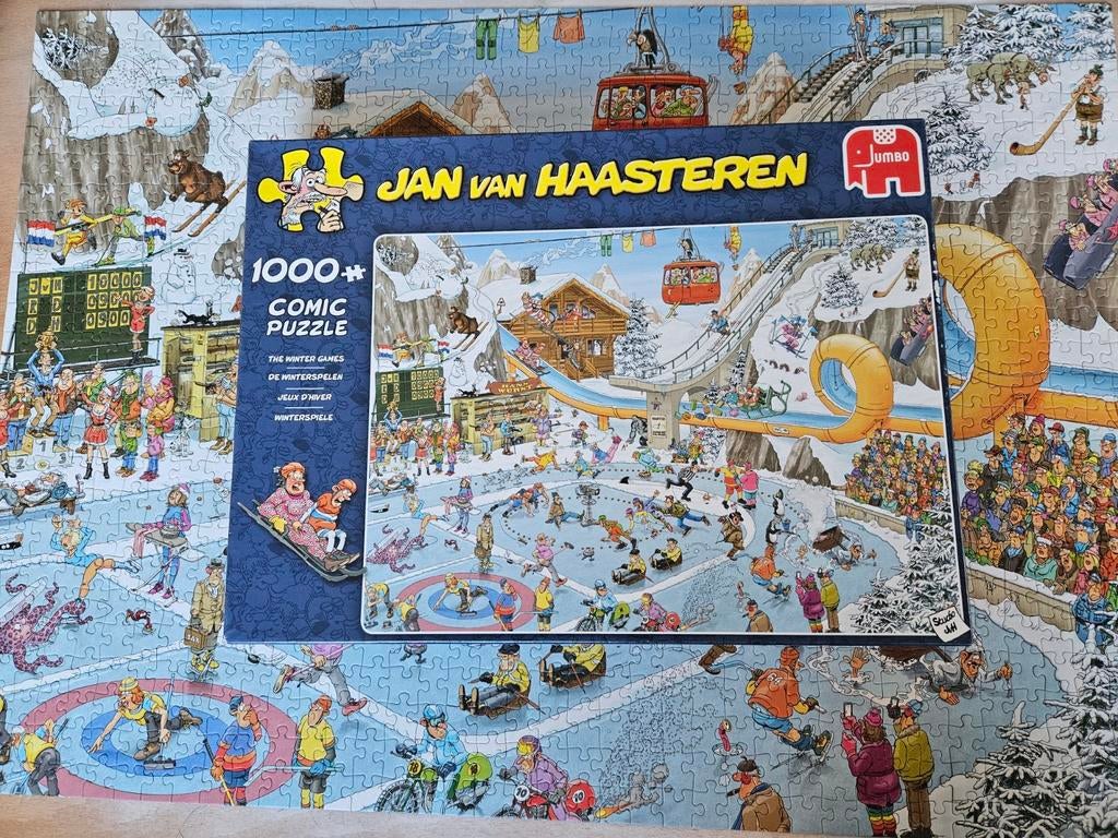 Jan van Haasteren 1000 stukjes The Winter Games, Ophalen of Verzenden, 500 t/m 1500 stukjes, Zo goed als nieuw