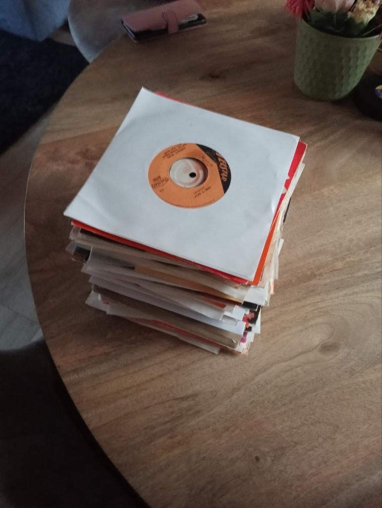 Partij singels, Ophalen of Verzenden, Gebruikt, Overige formaten, Levenslied of Smartlap