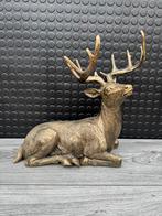 hert (goud/zwart) 35hoog 18breed 35lang/Nieuw!, Ophalen of Verzenden, Nieuw, Dier