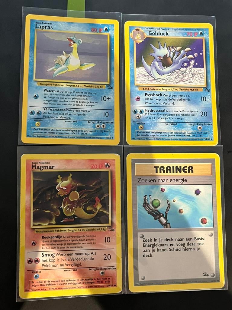 Zeldzame Pokémon Kaarten Nederlands – Fossil Set (Unlimited), Verzenden, Zo goed als nieuw, Meerdere kaarten