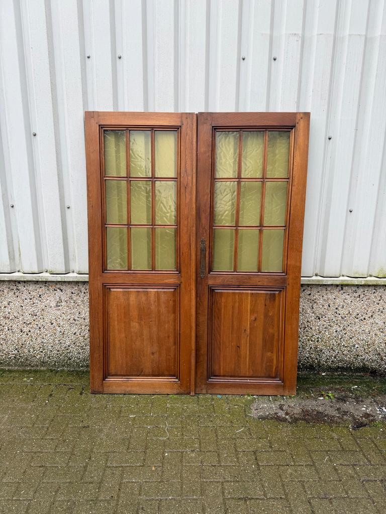 Prachtige antieke massief eiken dubbele deuren 74 x 199, La belle porte, Jurgen.hoogenboezem@gmail.com, 120 cm of meer, Binnendeur