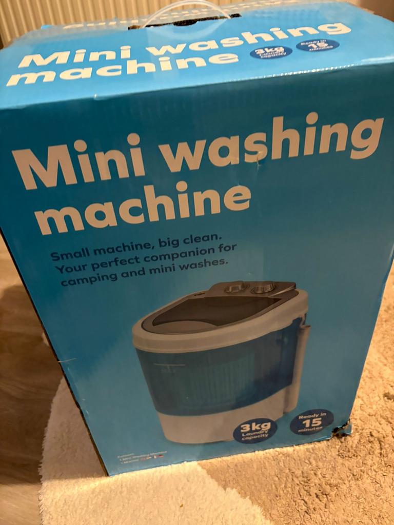 Compacte camping wasmachine, Witgoed en Apparatuur, Wasmachines, Ophalen, Minder dan 1200 toeren, Minder dan 85 cm, Minder dan 4 kg