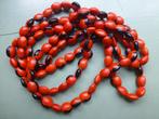 135 cm lang Collier of wikkelarmband Huayruro Zaden, Verzenden, Nieuw, Rood, Overige materialen