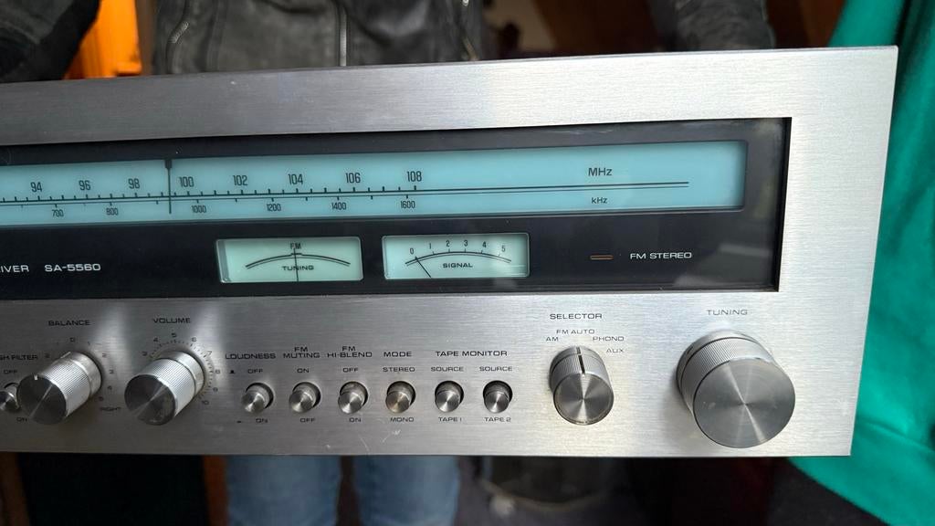 Technics SA-5560 FM/AM Stereo Receiver Vintage, Ophalen of Verzenden, Gebruikt, Minder dan 60 watt, Overige merken