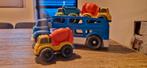 Autolader/vrachtwagen incl 2 beton-en 1kiepwagen (Greentoys), Ophalen of Verzenden, Zo goed als nieuw
