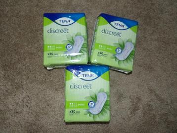 te koop TENA LADY DISCREET MINI maar liefst 3 x 30 stuks beschikbaar voor biedingen
