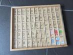 Houten letterbak met compleet alfabetcijferreeks en plaatjes, Kinderen en Baby's, Speelgoed | Educatief en Creatief, Ophalen of Verzenden