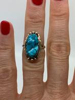 J532 Prachtige zilveren Navajo ring gesigneerd maat 16,25, Sieraden, Tassen en Uiterlijk, Ringen, Met edelsteen, Ophalen of Verzenden