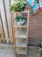 Plantenrek, plantentafel met etages, hout, Koopje, Ophalen, Gebruikt, Binnen, Rechthoekig