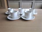 Royal porcelain 6 witte kop D7,5cm H6,5cm 5 schotels D14,5cm, Overige typen, Ophalen of Verzenden, Zo goed als nieuw, Overige stijlen