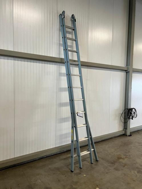 Glazenwassersladder Dirks 2x 11 gecoat 30 cm Optrede, Doe-het-zelf en Verbouw, Ladders en Trappen, Nieuw, Ladder, 4 meter of meer