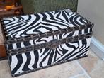 Zebra Koffer met Paarse Binnenkant, Overige materialen, Minder dan 50 cm, Gebruikt, Minder dan 50 cm