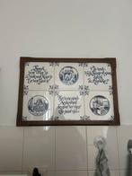 Delfts blauw tegeltableau met spreuken, Ophalen of Verzenden