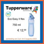 Tupperware ecofles II, 750ml, nieuw, Huis en Inrichting, Keuken | Tupperware, Ophalen of Verzenden, Nieuw, Blauw