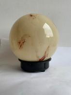 Originele Gemarmerde Plafonnière Jaren '30-'40, Ophalen of Verzenden, Gebruikt, Glas, Minder dan 50 cm