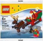 LEGO Polybag 40059 Kerstman met arreslee, Ophalen of Verzenden, Nieuw, Complete set, Lego