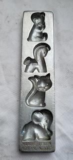 Oude marsepeinvorm: Beer, Paard, Poesje en Olifant, Antiek en Kunst, Ophalen of Verzenden