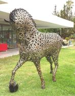 Levensechte paarden standbeeld recycle materiaal, Ophalen of Verzenden