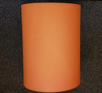 Oranje Katoenen Cilinder Lampenkap / Diameter 30 / Hoog 40 beschikbaar voor biedingen