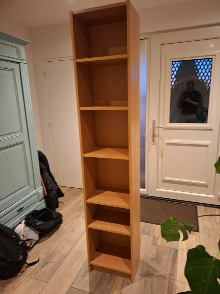 Grenen boekenkast Billy Ikea, Huis en Inrichting, Kasten | Boekenkasten, Gebruikt, 50 tot 100 cm, 200 cm of meer, 25 tot 50 cm