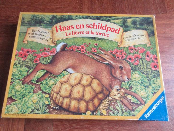 Haas en schildpad, Hobby en Vrije tijd, Gezelschapsspellen | Bordspellen, Gebruikt, Een of twee spelers, Drie of vier spelers