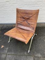 PK22 fauteuil van Poul Kjaerholm E. Kold Christensen, Huis en Inrichting, Fauteuils, Ophalen, Gebruikt, 50 tot 75 cm, Leer