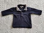 Burberry Baby polo shirtje donkerblauw 62, Kinderen en Baby's, Babykleding | Maat 62, Nieuw, Ophalen of Verzenden