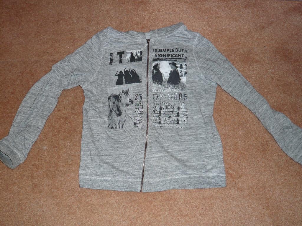 Vest met paarden, maat 146 - 152, Kinderen en Baby's, Kinderkleding | Maat 146, Ophalen of Verzenden, Zo goed als nieuw, Meisje