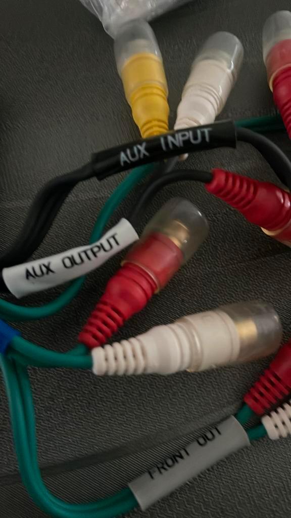 Alpine Versterker Radio Kabels - RCA, Audio, Tv en Foto, Audiokabels en Televisiekabels, Gebruikt, Overige kabels, Minder dan 2 meter