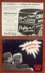 2 x Vintage Crozatier Meubelen Catalogus 1955, Boeken, Ophalen of Verzenden, Gelezen, Catalogus