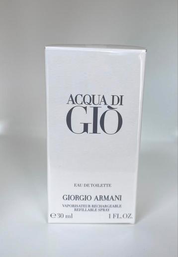 Giorgio Armani Acqua Di Gio EDT 30 ml Rechargeable beschikbaar voor biedingen