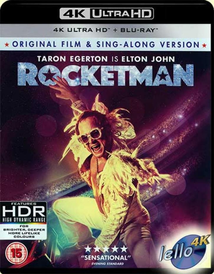 Blu-ray 4K: Rocketman (2019 Taron Egerton, Jamie Bell) UK, Cd's en Dvd's, Blu-ray, Nieuw in verpakking, Drama, Ophalen of Verzenden