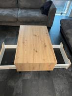 salontafel  eiken, 100 tot 150 cm, Zo goed als nieuw, Minder dan 50 cm, Rechthoekig