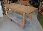 Magazijn Werkbank Op Wielen - Zeer Goede Kwaliteit, Doe-het-zelf en Verbouw, Werkbanken, Ophalen, Zo goed als nieuw, 120 tot 170 cm