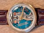 Mooie goedlopende Accutron spaceview 214, Ophalen, Zo goed als nieuw, Leer, Overige merken