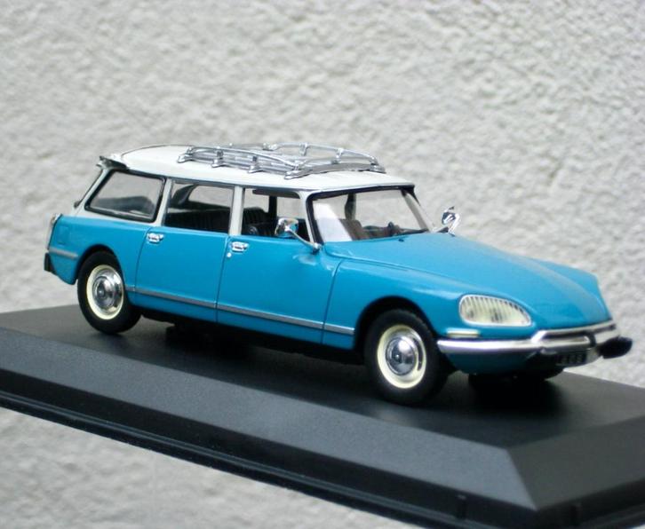 Citroen DS 23 Break blauw Lagune 1974 Norev 1:43, Hobby en Vrije tijd, Modelauto's | 1:43, Nieuw, Auto, Norev, Ophalen of Verzenden