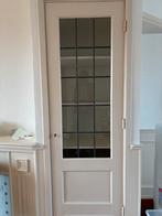 Glazen kastdeur met lood - 200x63cm, Ophalen, Gebruikt, Minder dan 80 cm, Binnendeur