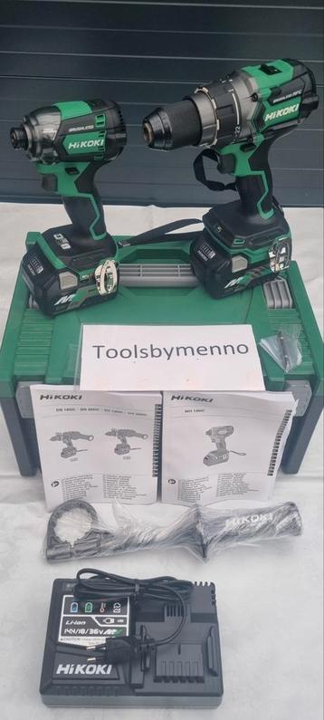 NIEUW HiKoki combiset/comboset/schroefmachine set 36V-18V  beschikbaar voor biedingen