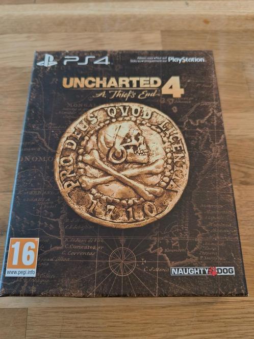 Uncharted 4 Collector's Edition PS4 + Steelbook Sealed, Spelcomputers en Games, Games | Sony PlayStation 4, Nieuw, Avontuur en Actie